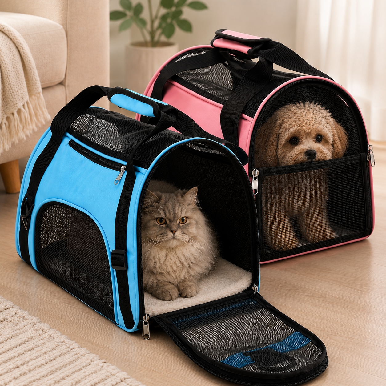 Nordspur | Petluxe Foldable Mesh Pet Carrier Bag