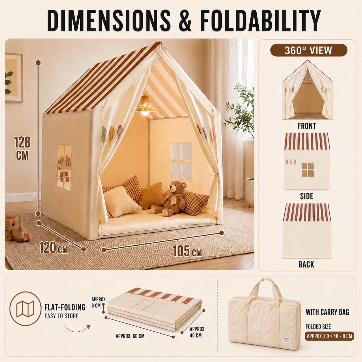 Nordspur | PlayNook Foldable Indoor Playhouse