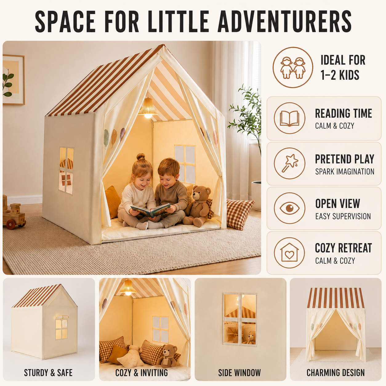 Nordspur | PlayNook Foldable Indoor Playhouse