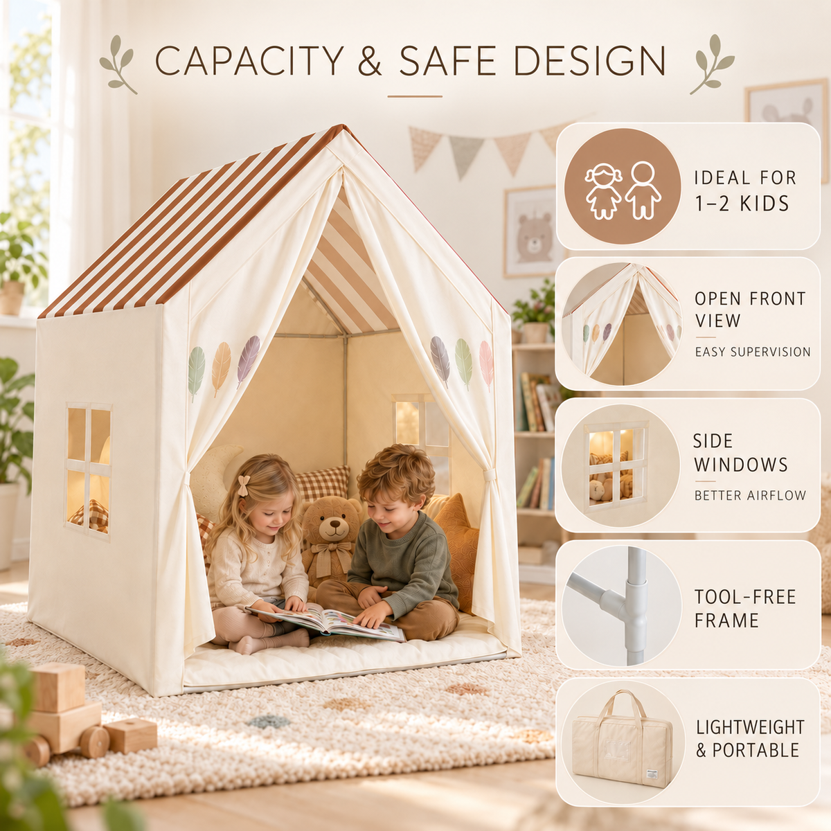Nordspur | PlayNook Foldable Indoor Playhouse
