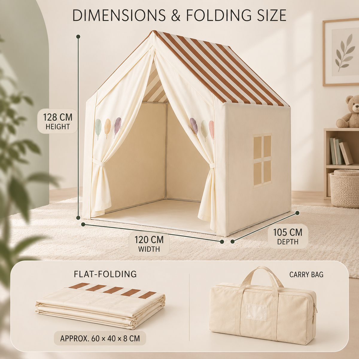 Nordspur | PlayNook Foldable Indoor Playhouse