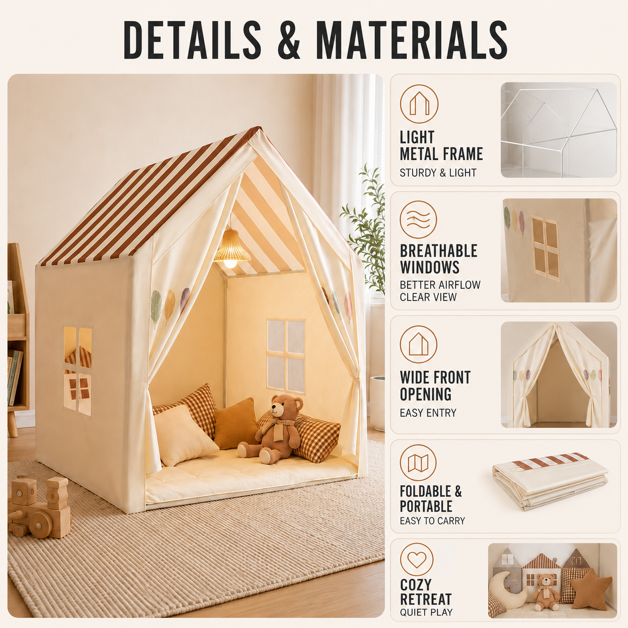 Nordspur | PlayNook Foldable Indoor Playhouse