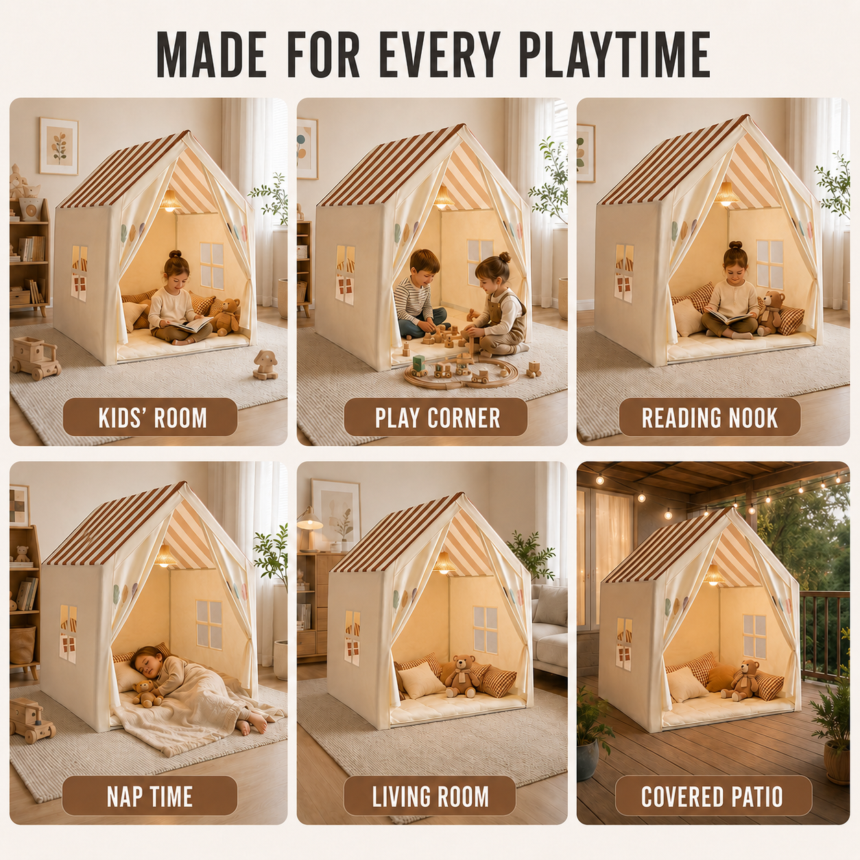 Nordspur | PlayNook Foldable Indoor Playhouse