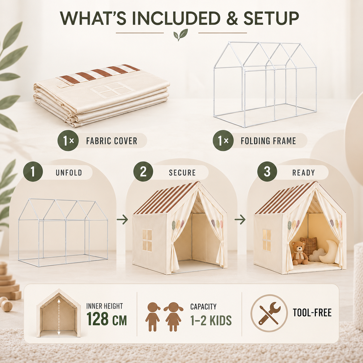 Nordspur | PlayNook Foldable Indoor Playhouse