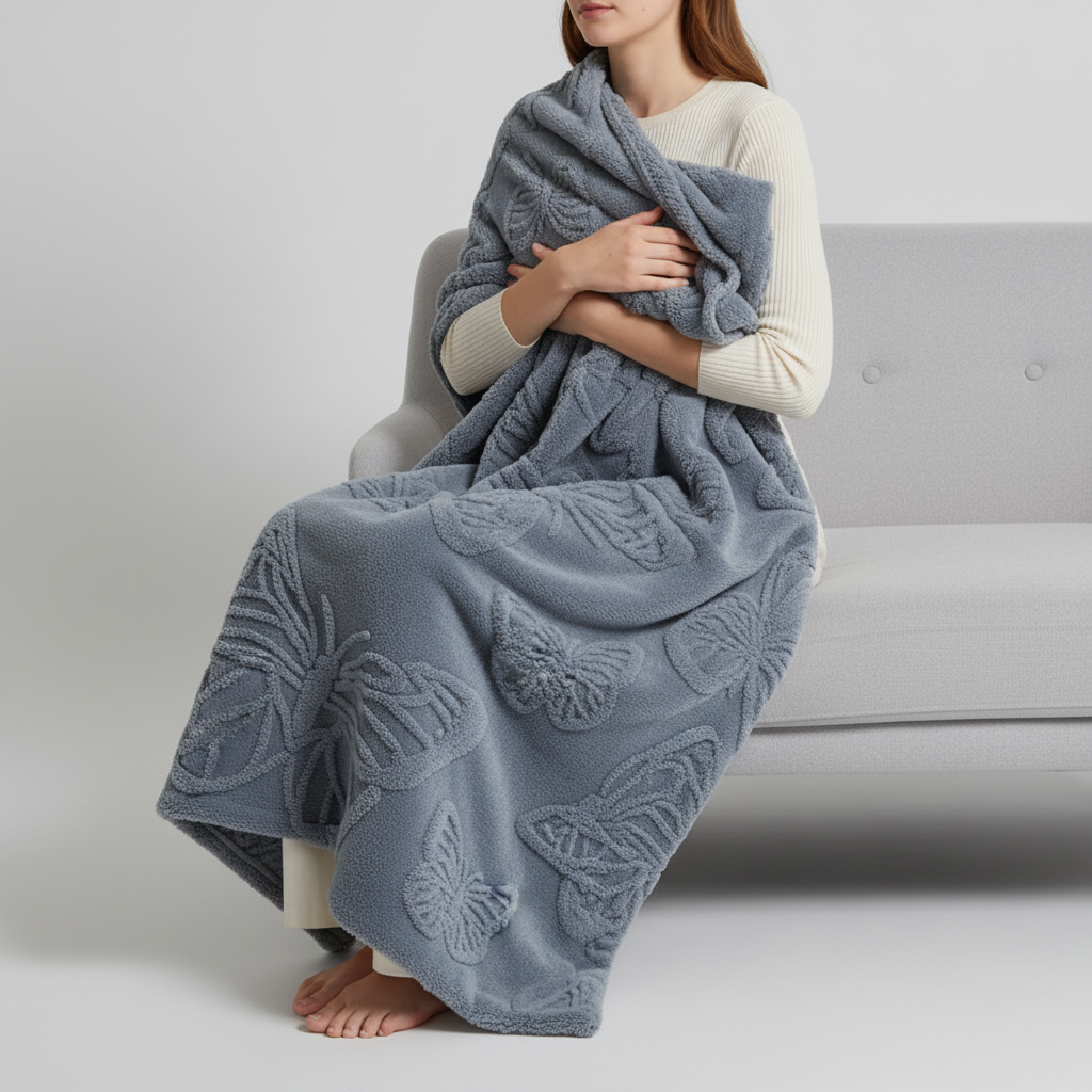 Nordspur | Plush Coral Fleece Throw