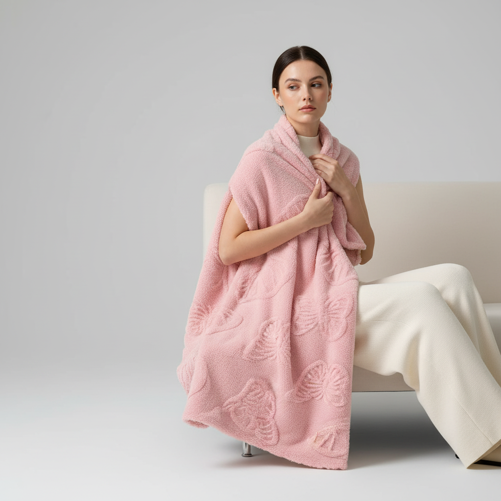 Nordspur | Plush Coral Fleece Throw