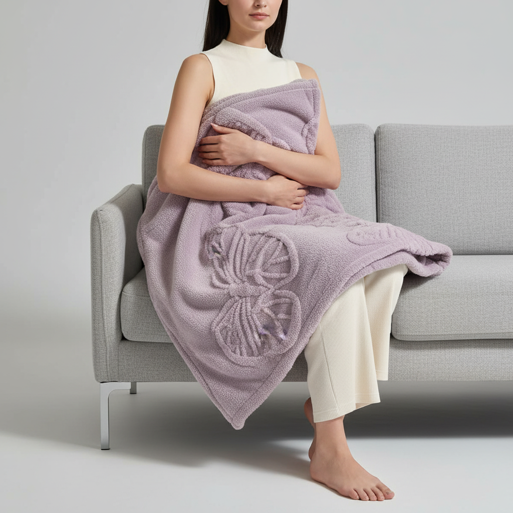 Nordspur | Plush Coral Fleece Throw