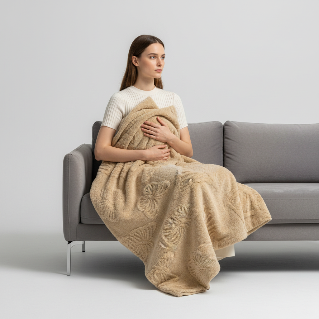 Nordspur | Plush Coral Fleece Throw