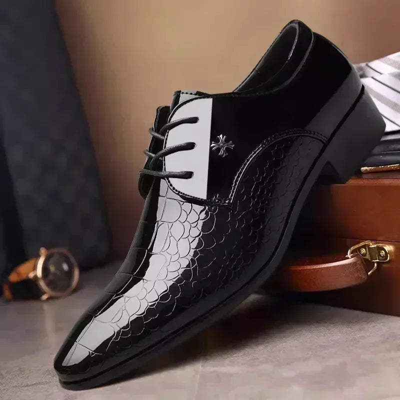 Nordspur | Pointed Toe Patent Leather Oxford