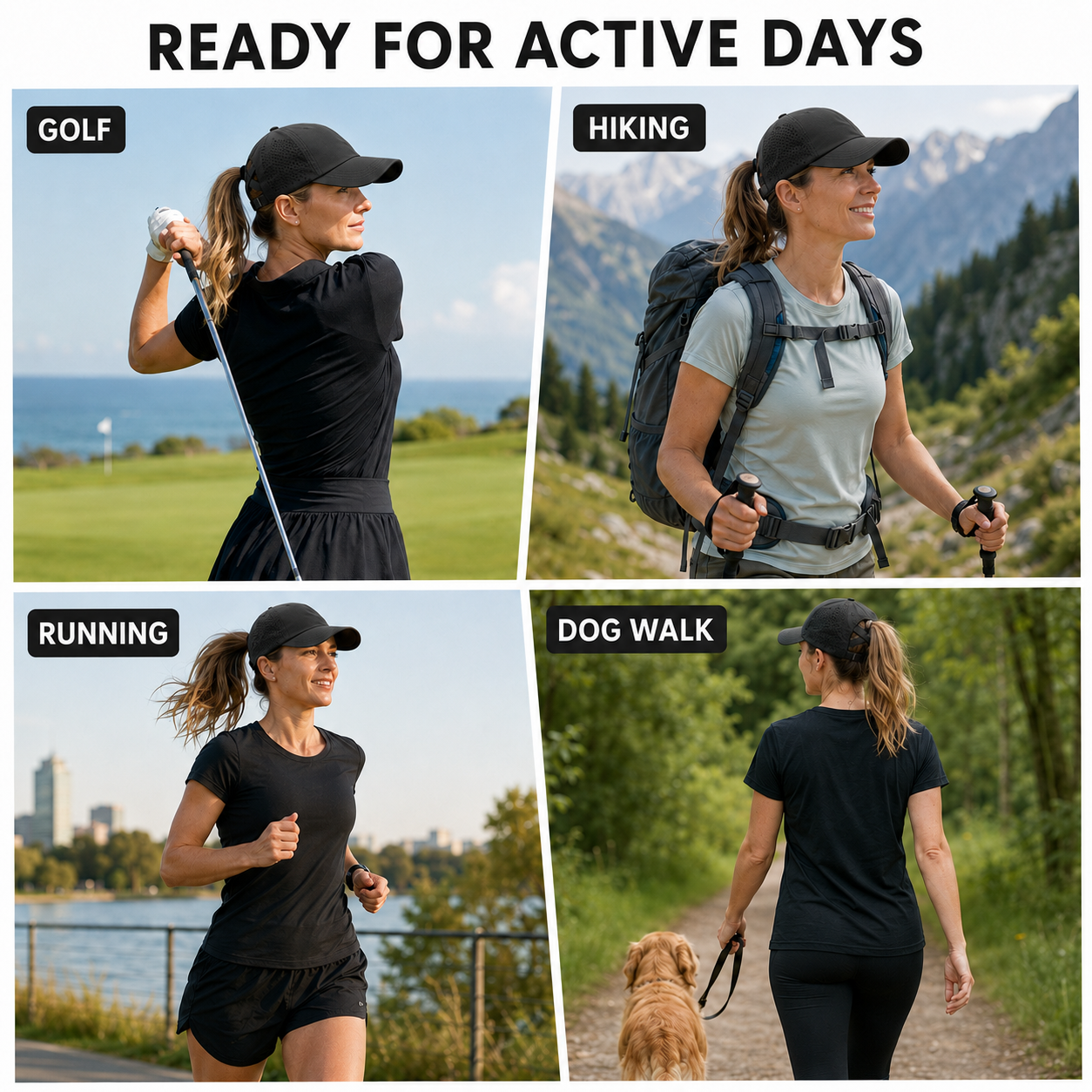 Nordspur | Ponytaila Crossback Ponytail Sports Cap