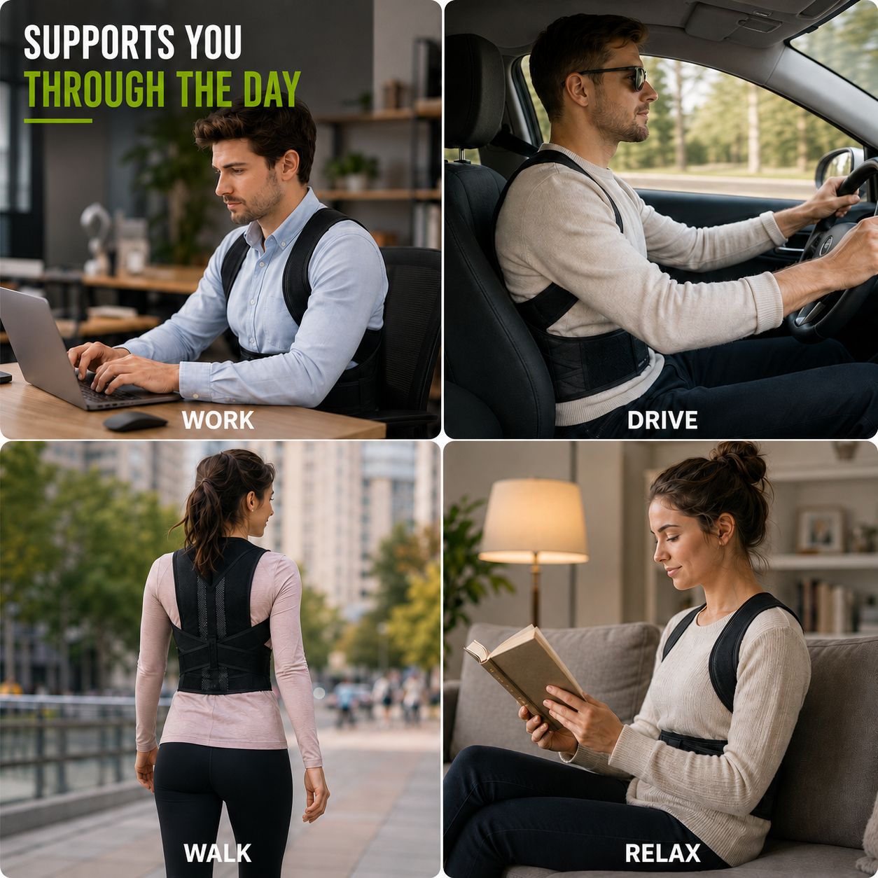 Nordspur | PostuRise Adjustable Unisex Posture Brace
