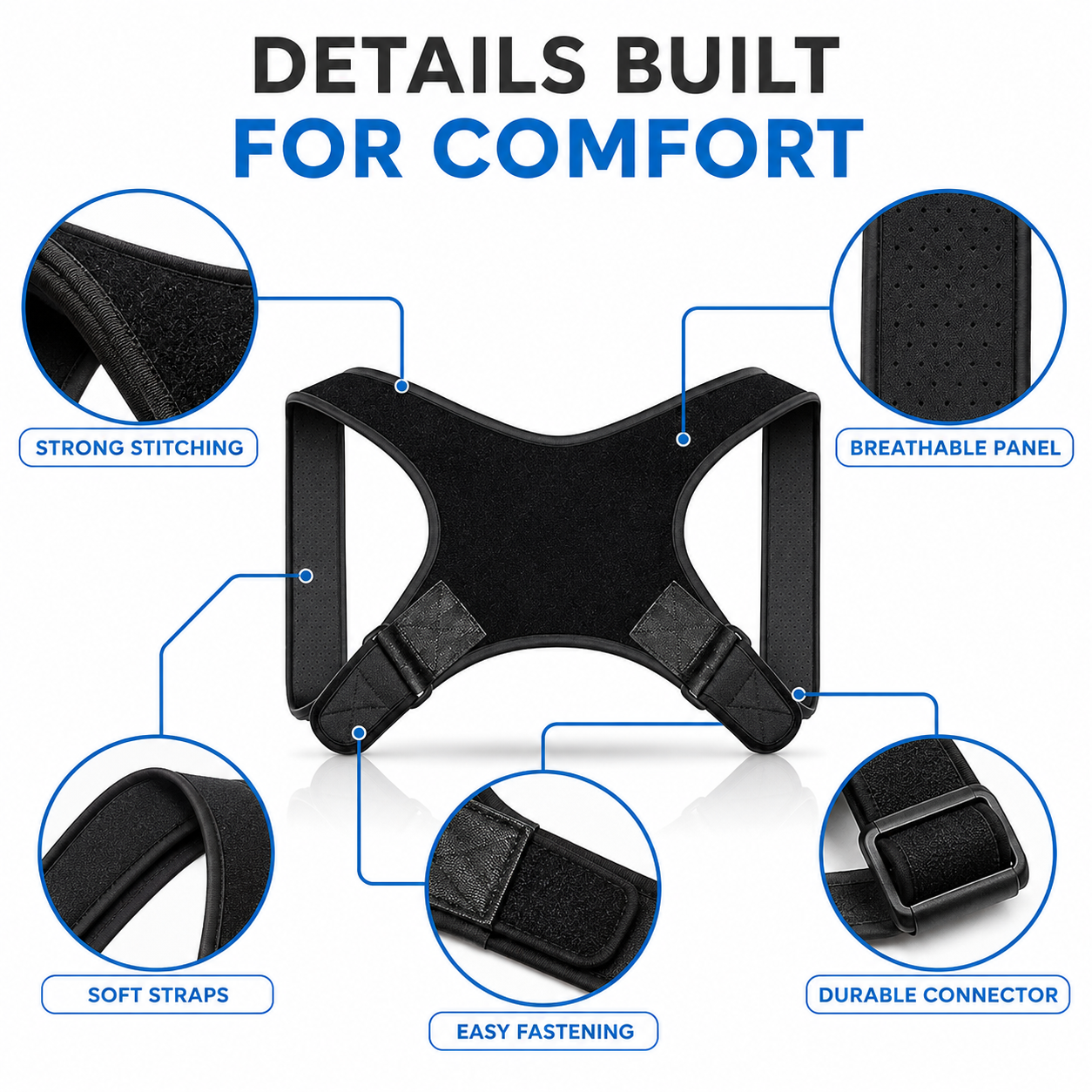 Nordspur | PostuSure Adjustable Shoulder Posture Brace