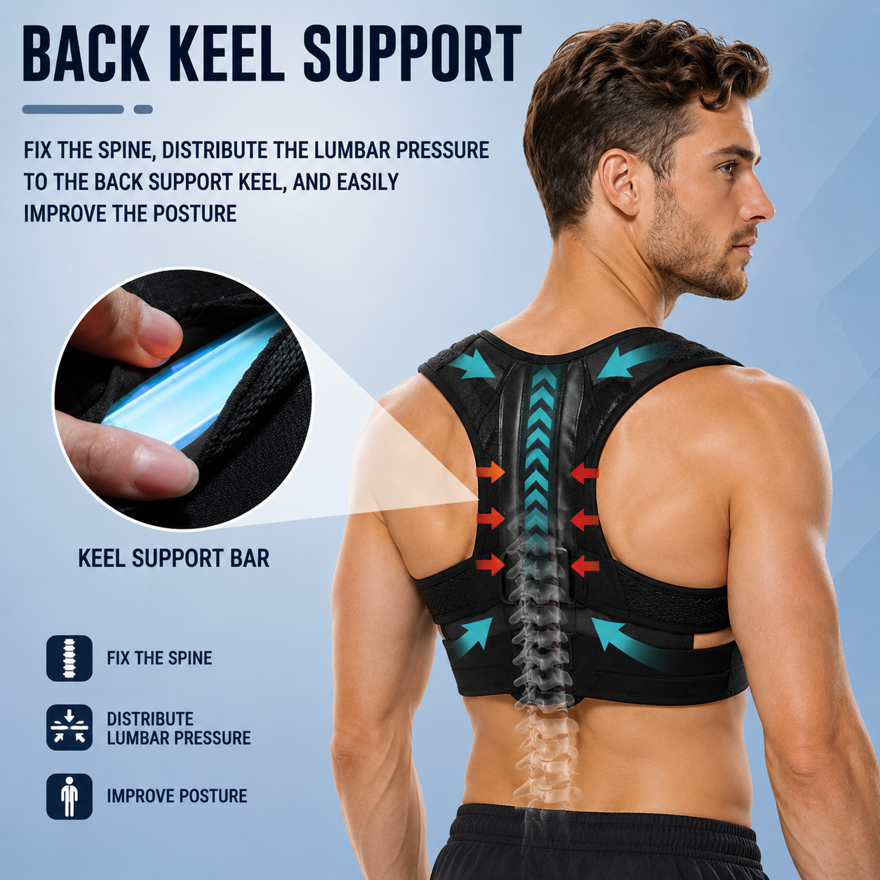 Nordspur | Postuvalve Adjustable Back Posture Brace
