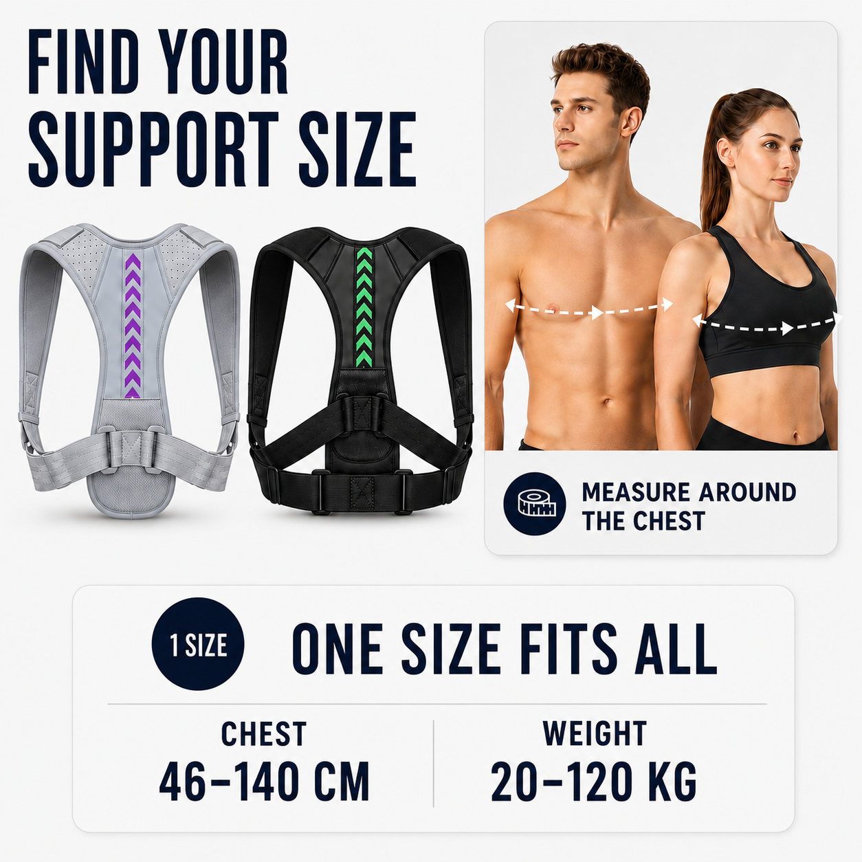 Nordspur | Postuvalve Adjustable Back Posture Brace