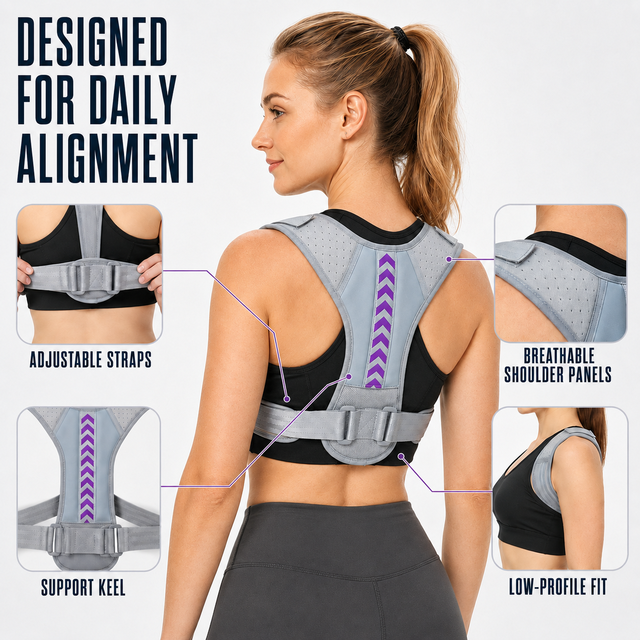 Nordspur | Postuvalve Adjustable Back Posture Brace