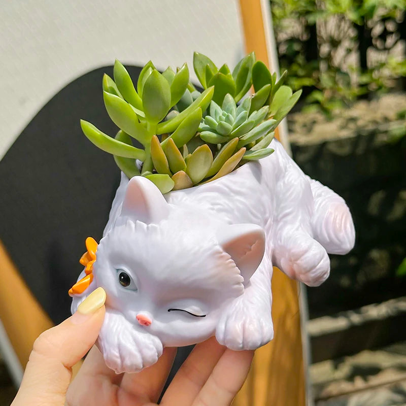 Nordspur | Purrpot Cat-Shaped Novelty Succulent Planter