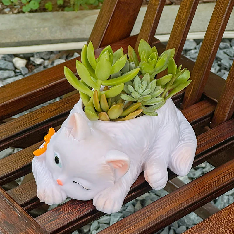 Nordspur | Purrpot Cat-Shaped Novelty Succulent Planter