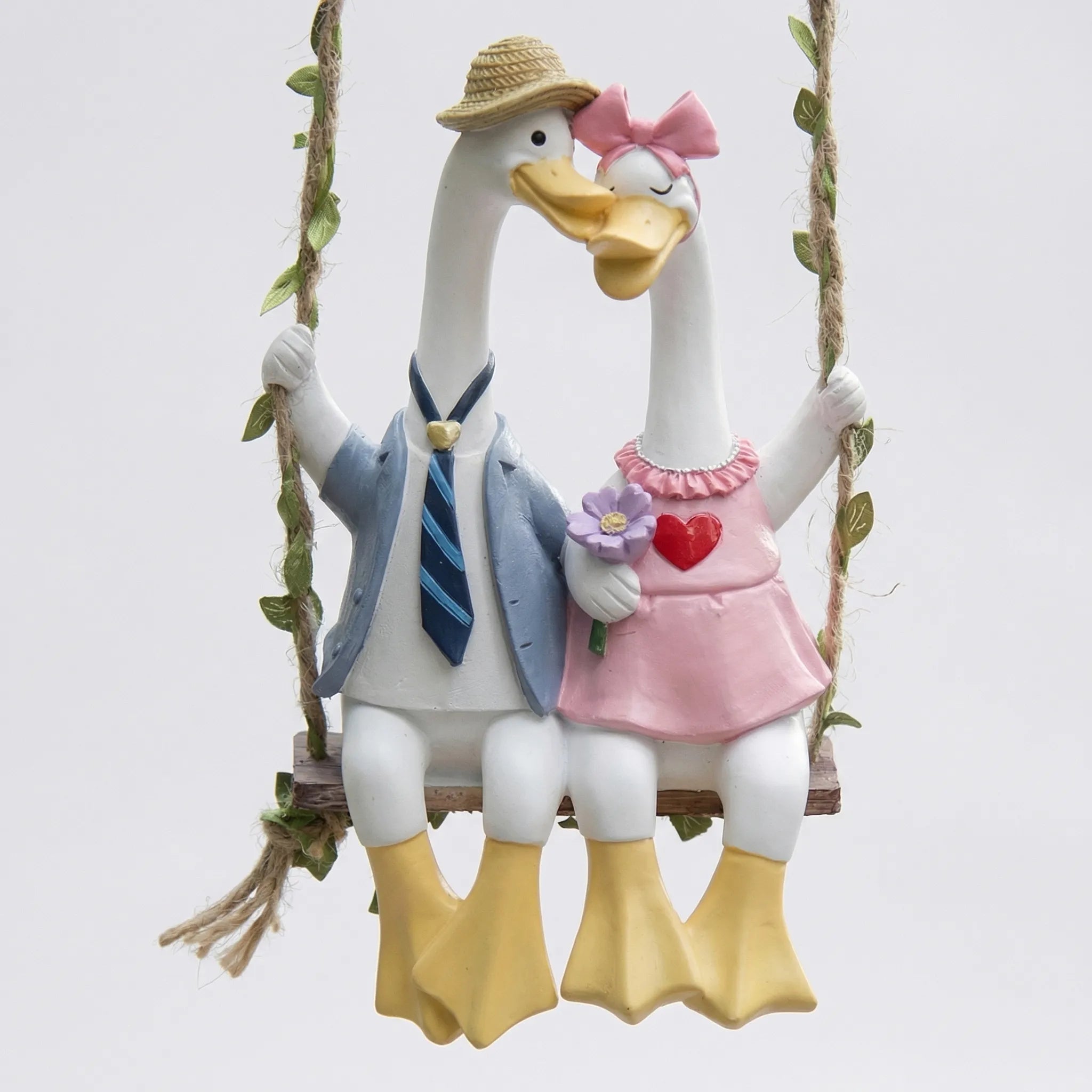 Nordspur | Quacksworth Couple Duck Swing Garden Figurine