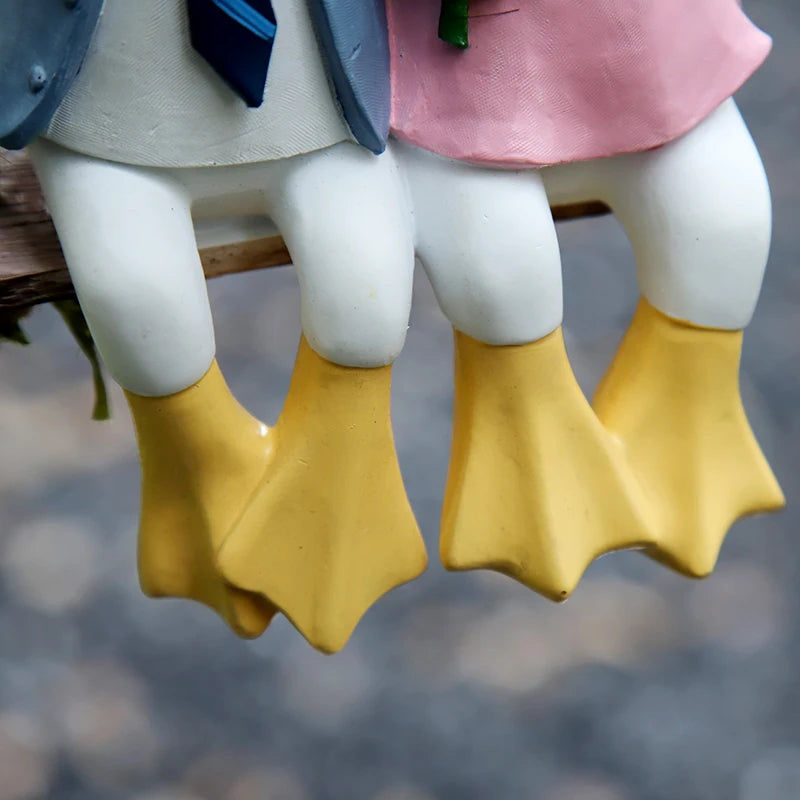 Nordspur | Quacksworth Couple Duck Swing Garden Figurine