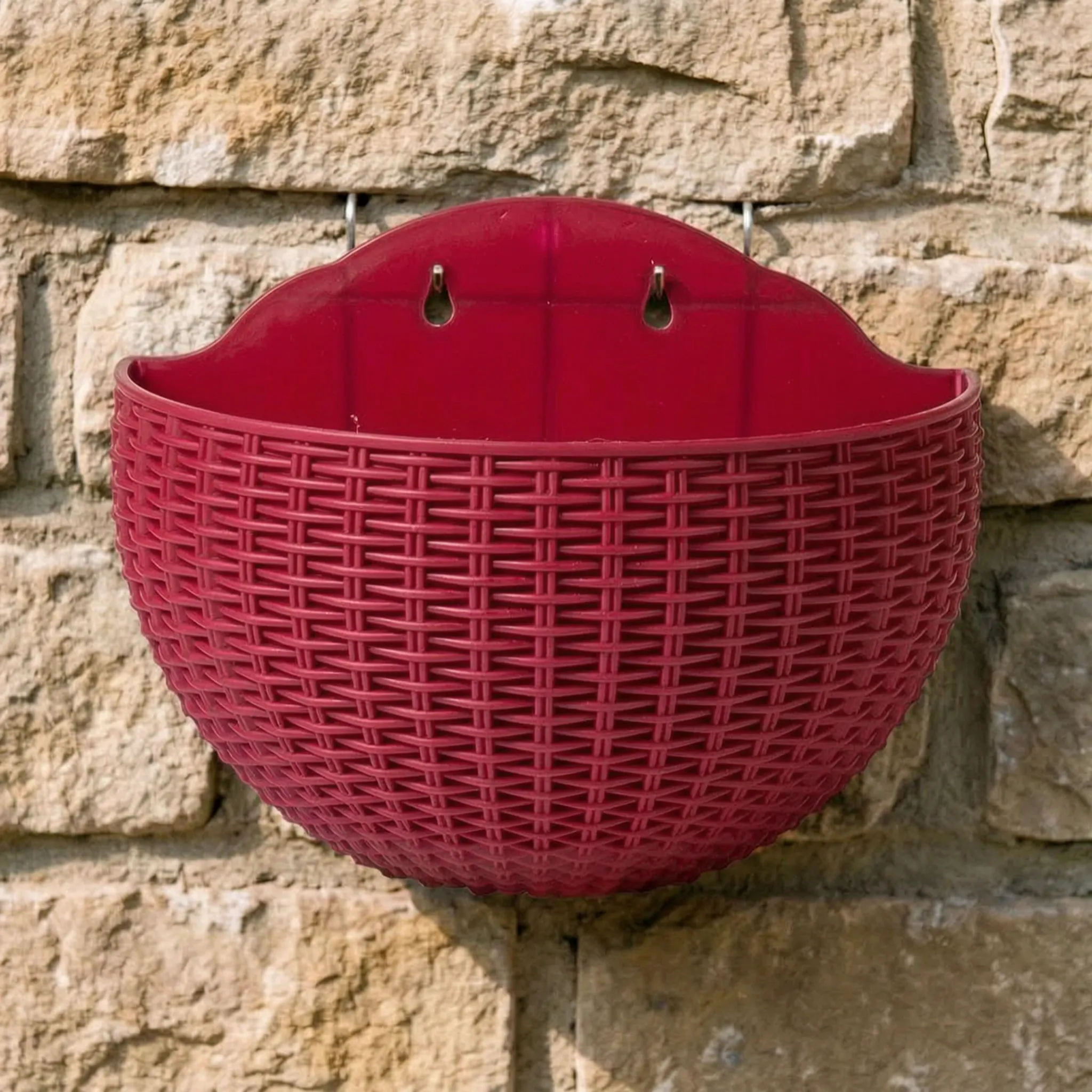 Nordspur | Rattabloom Half-Round Hanging Planter