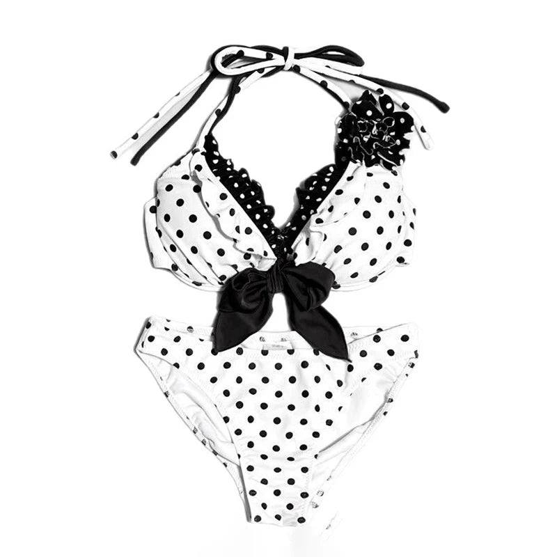 Nordspur | RetroRipple Three Piece Bikini And Skirt Set