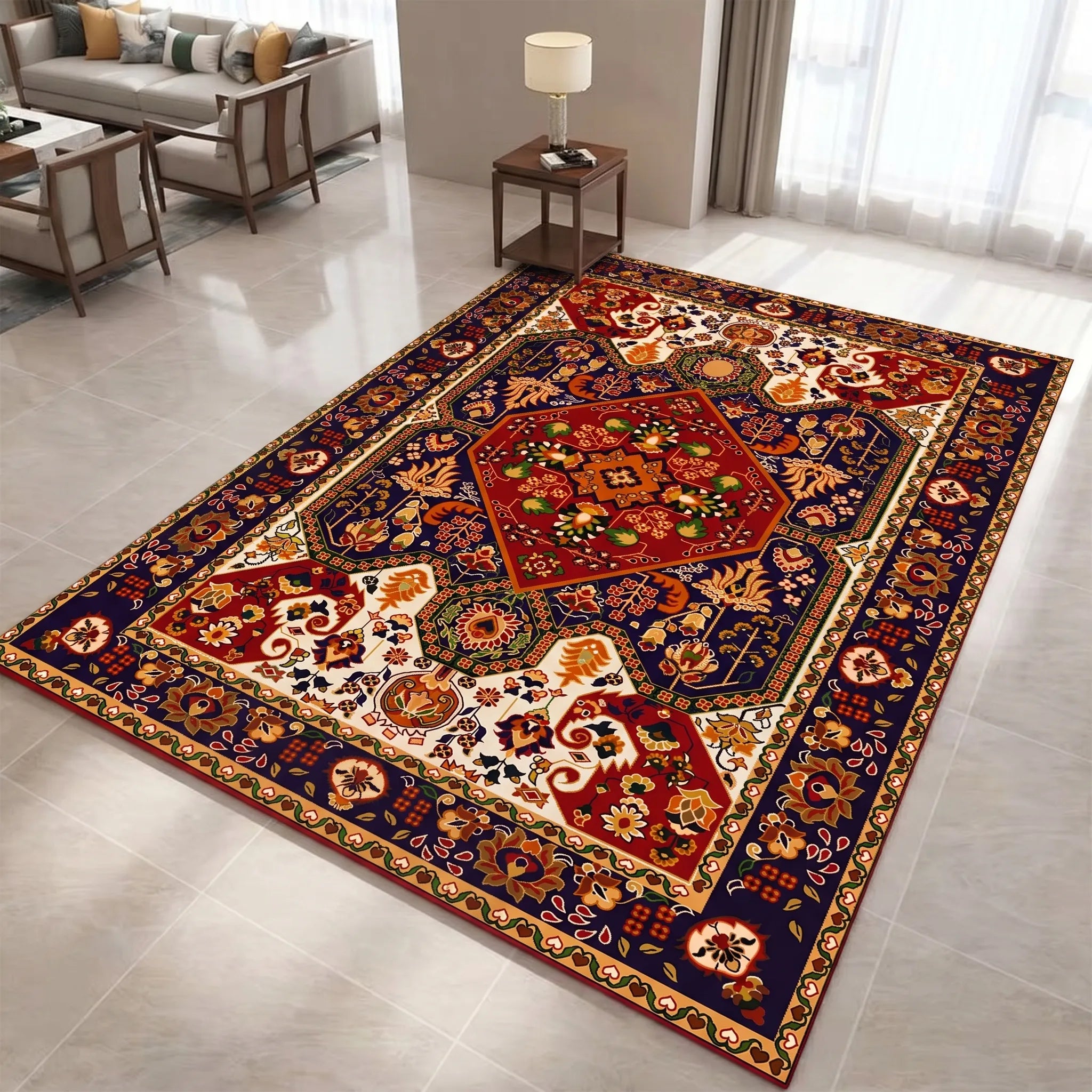 Nordspur | RetroStep Washable Retro Style Rug