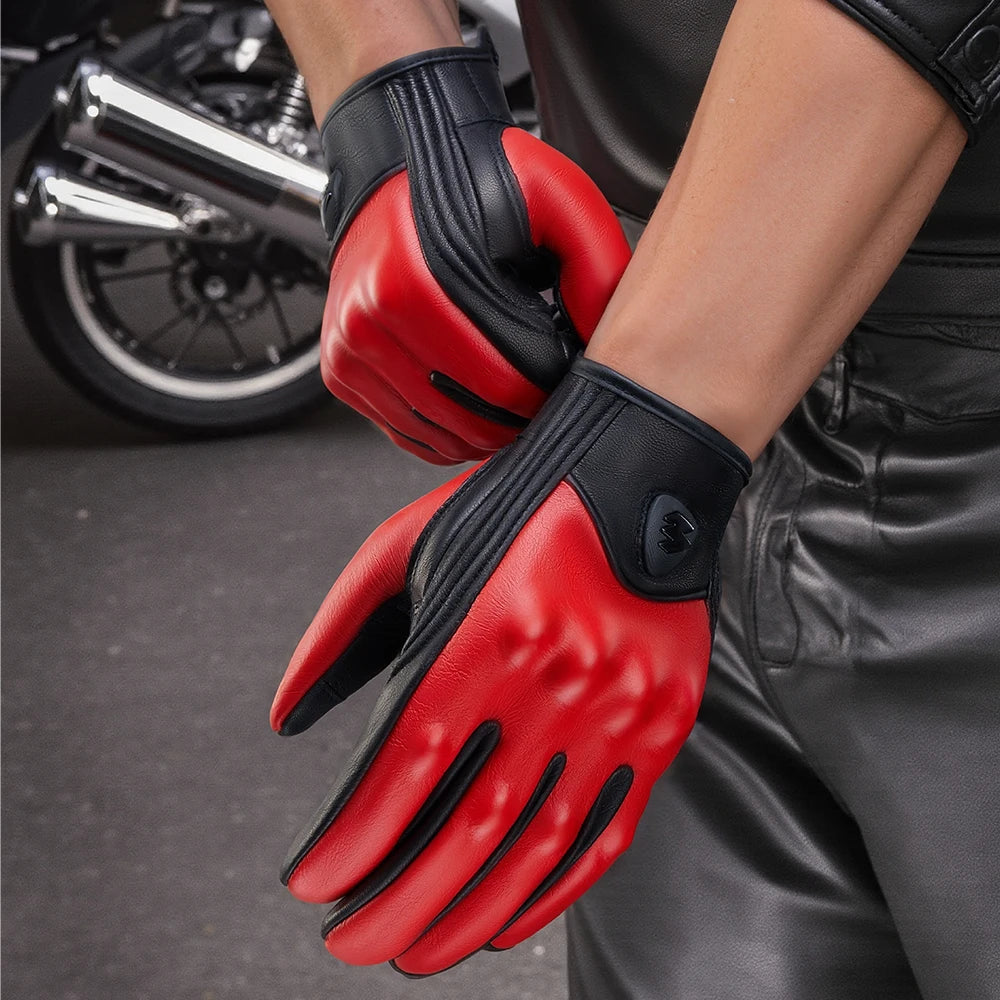 Nordspur | Retro Perforated Leather Gloves