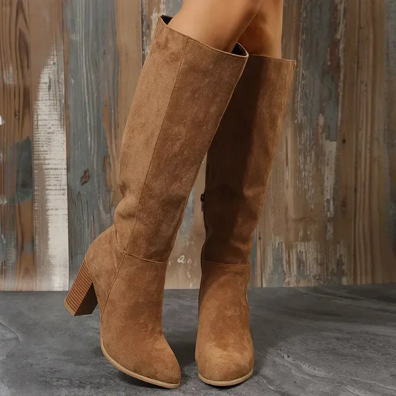 Nordspur | Retro Western Knee High Boots