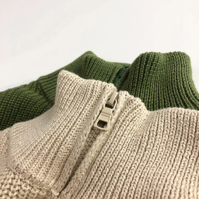 Nordspur | Rib Knit Half Zip Sweater