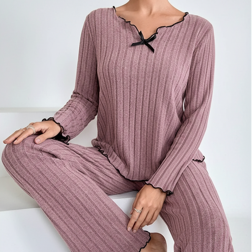 Nordspur | Ribbed Knit Pajama Set