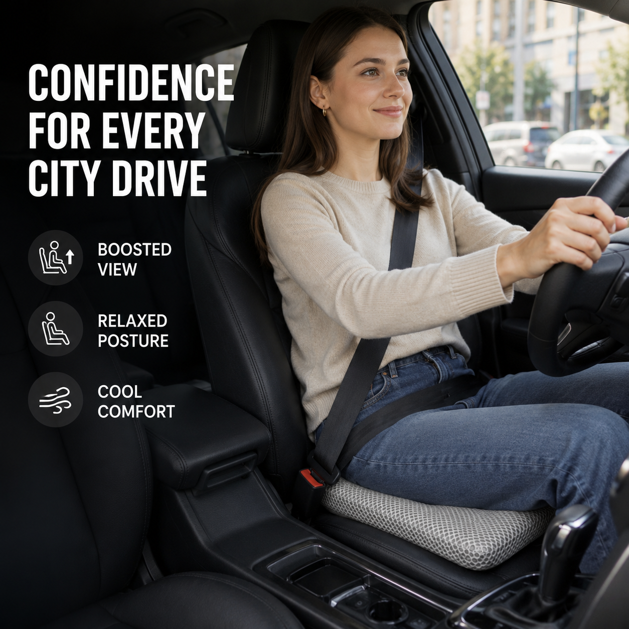 Nordspur | RideLift Breathable Honeycomb Seat Cushion