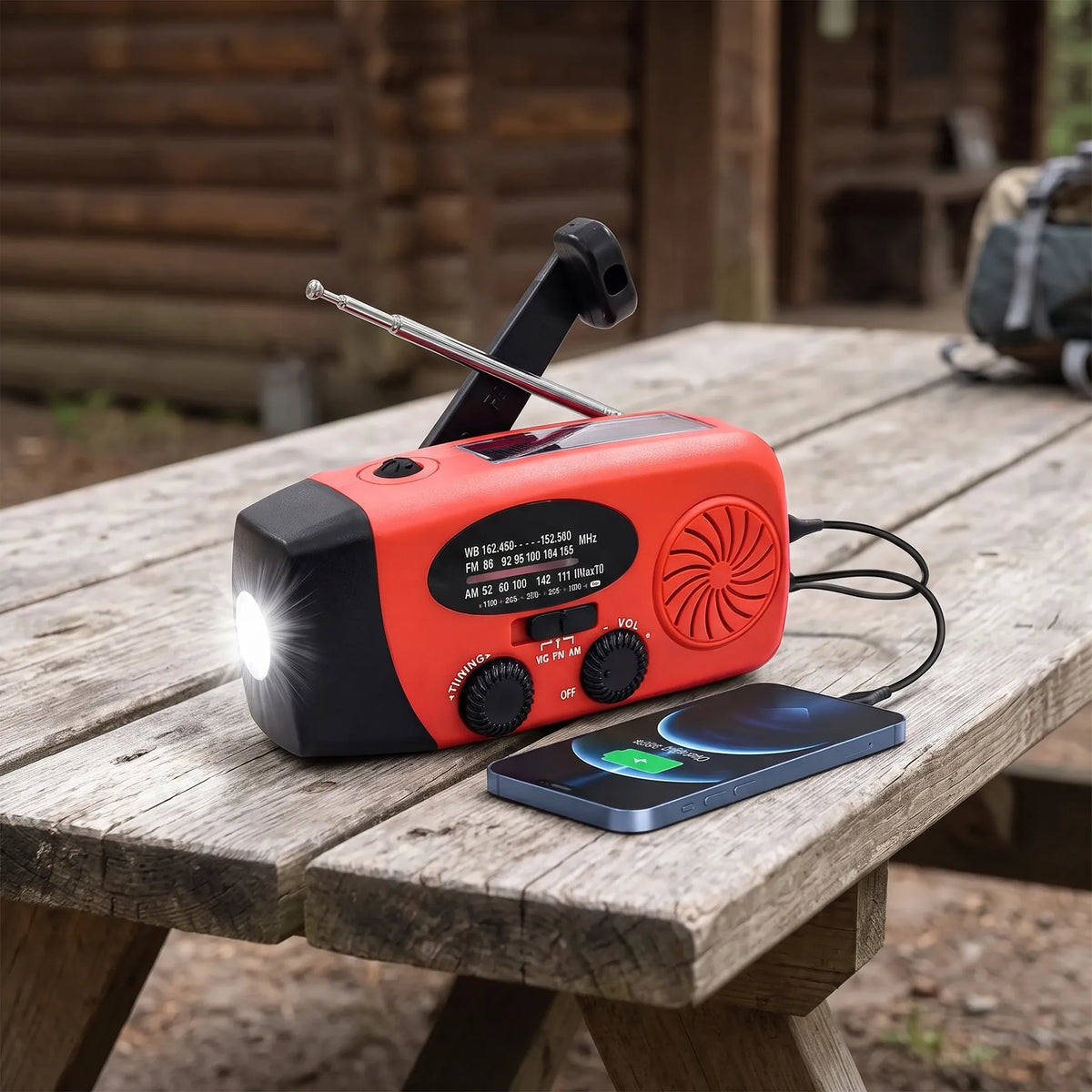 Nordspur | Ridgeva Hand-Crank Emergency Radio With Solar Panel