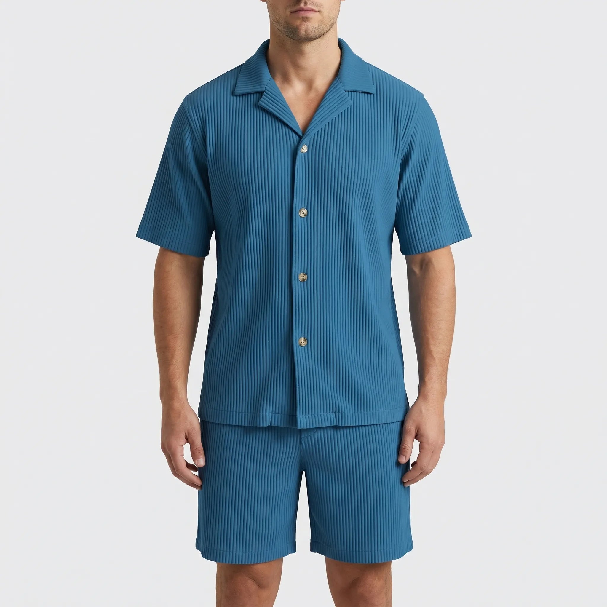 Nordspur | Rivalto Ribbed Texture Two-Piece Short Set