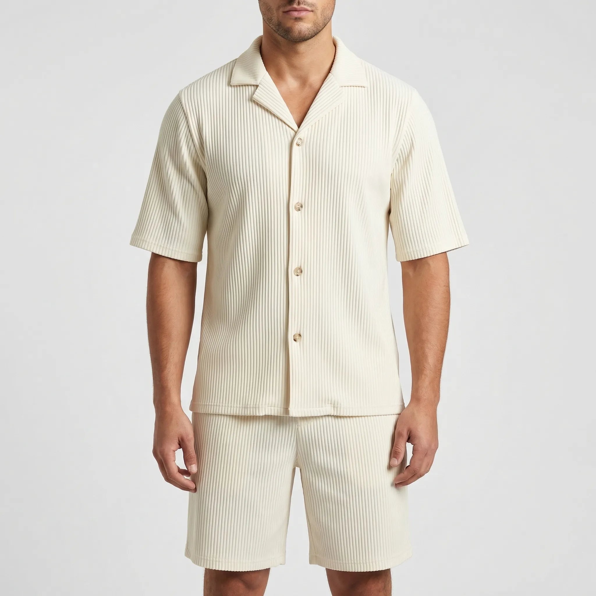 Nordspur | Rivalto Ribbed Texture Two-Piece Short Set