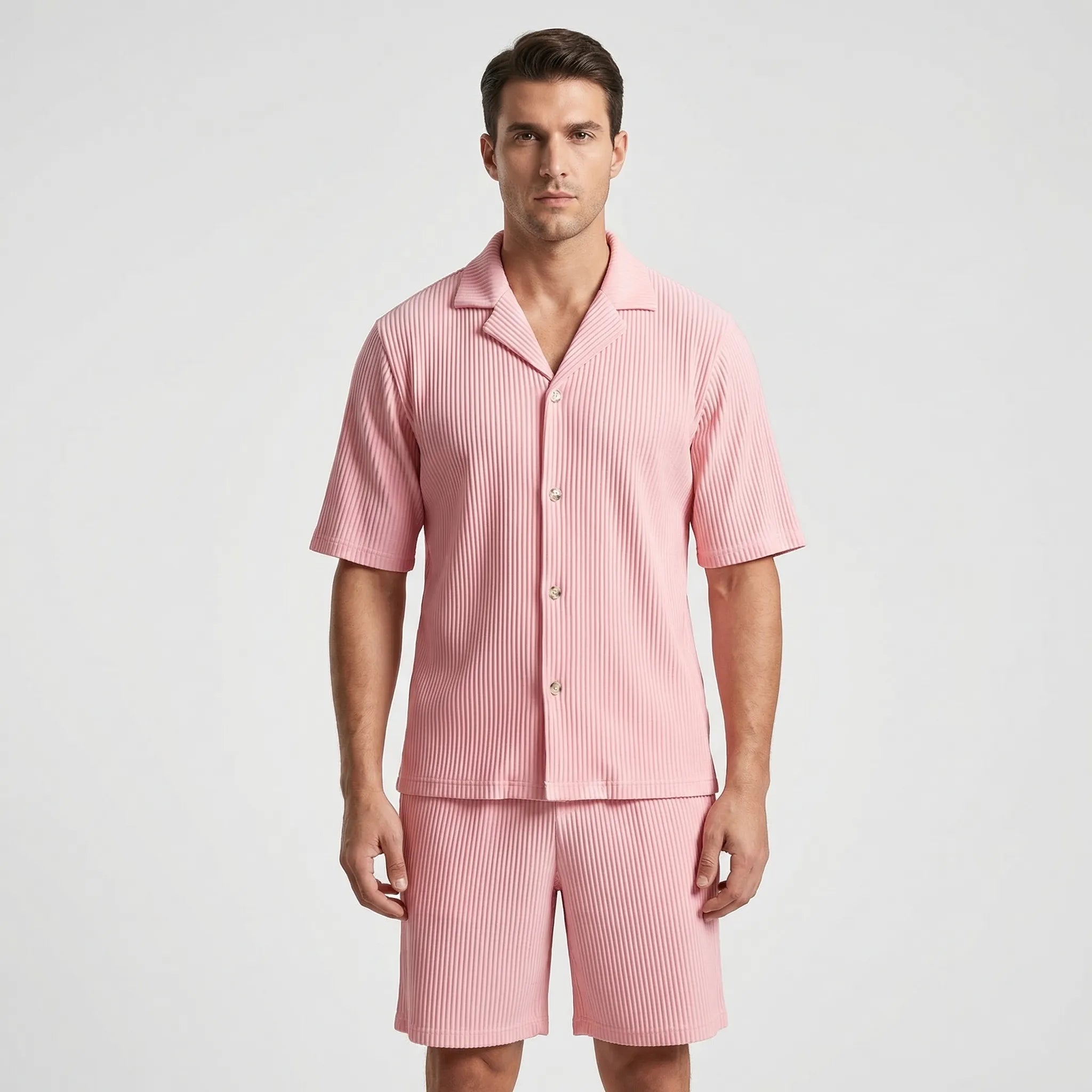 Nordspur | Rivalto Ribbed Texture Two-Piece Short Set