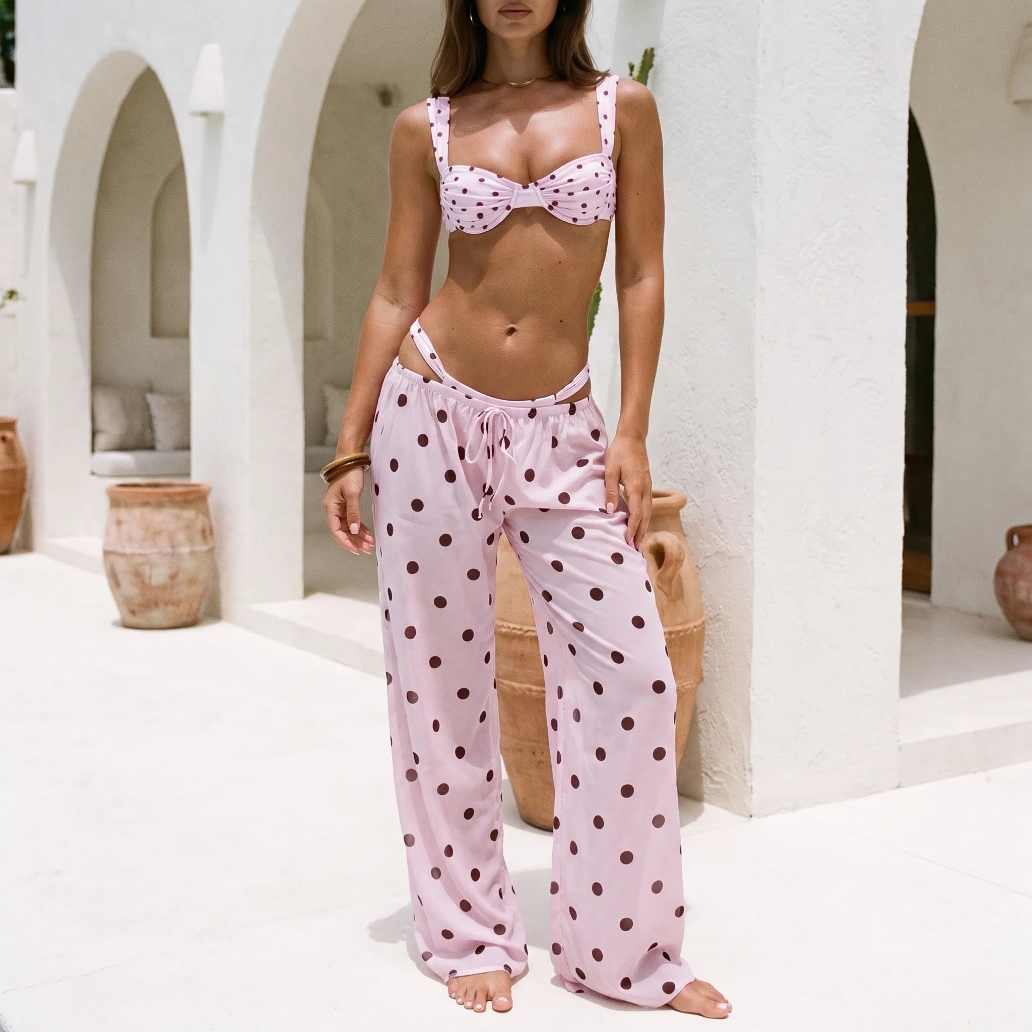 Nordspur | Rivietta Polka Dot Matching Cover Up Bikini Set