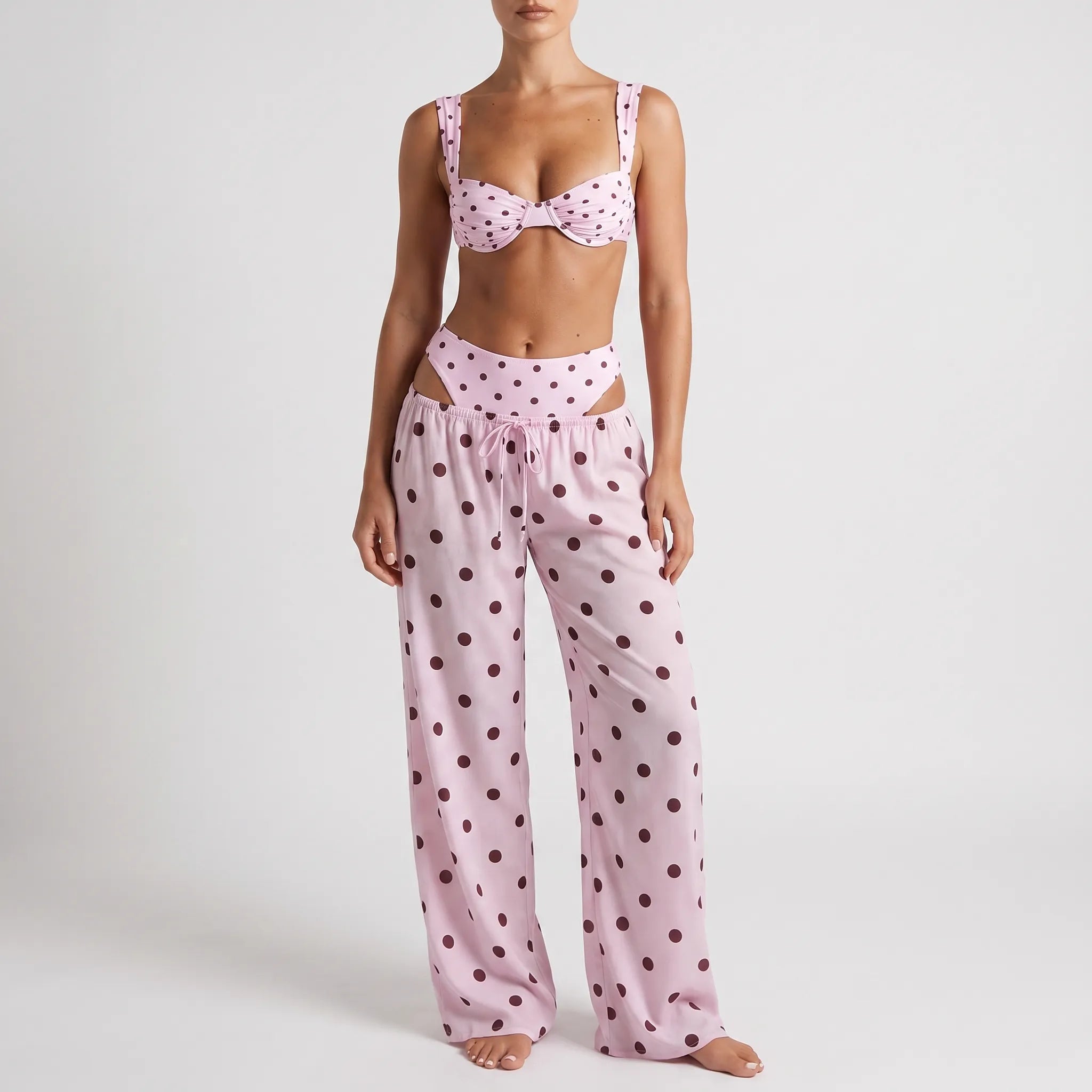 Nordspur | Rivietta Polka Dot Matching Cover Up Bikini Set