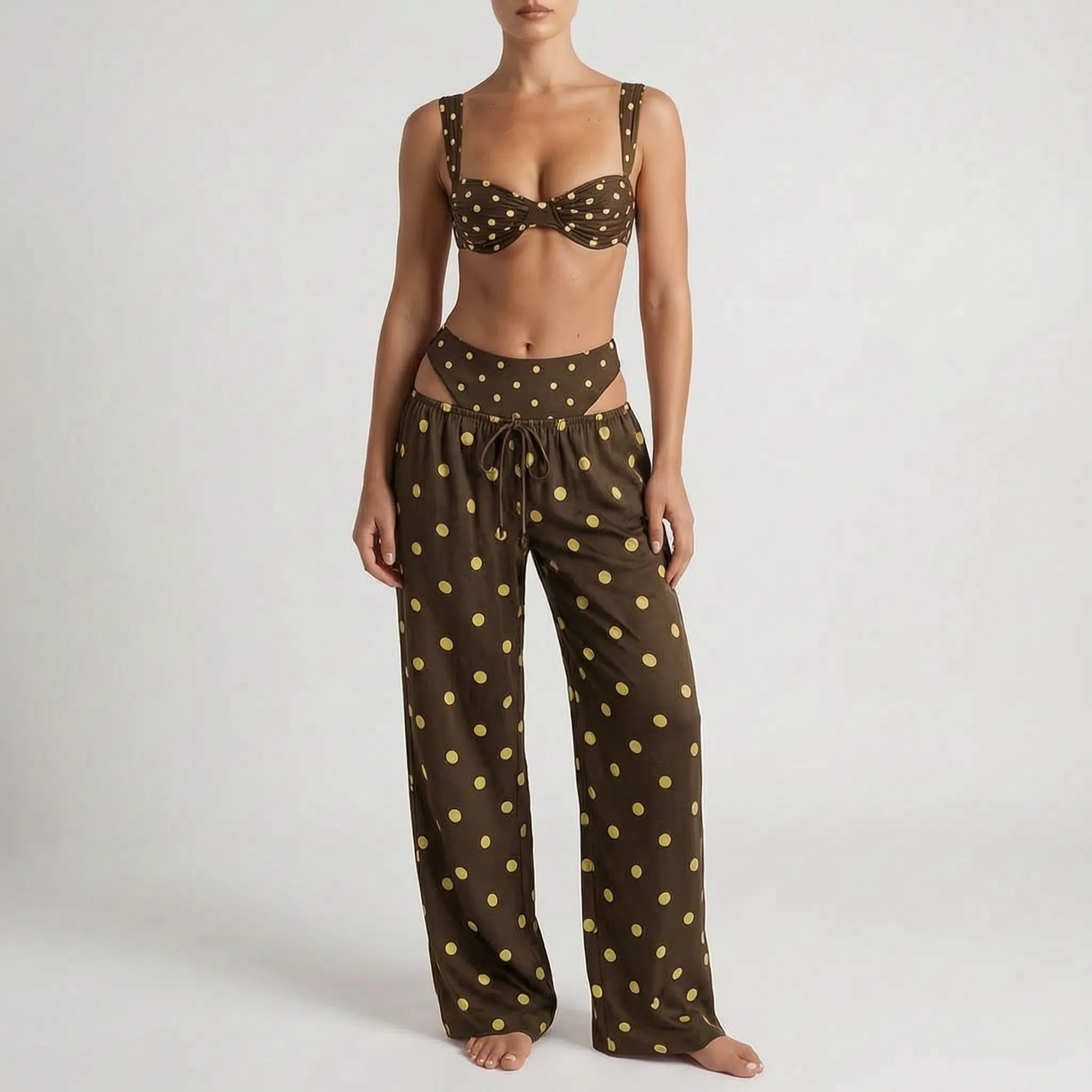 Nordspur | Rivietta Polka Dot Matching Cover Up Bikini Set