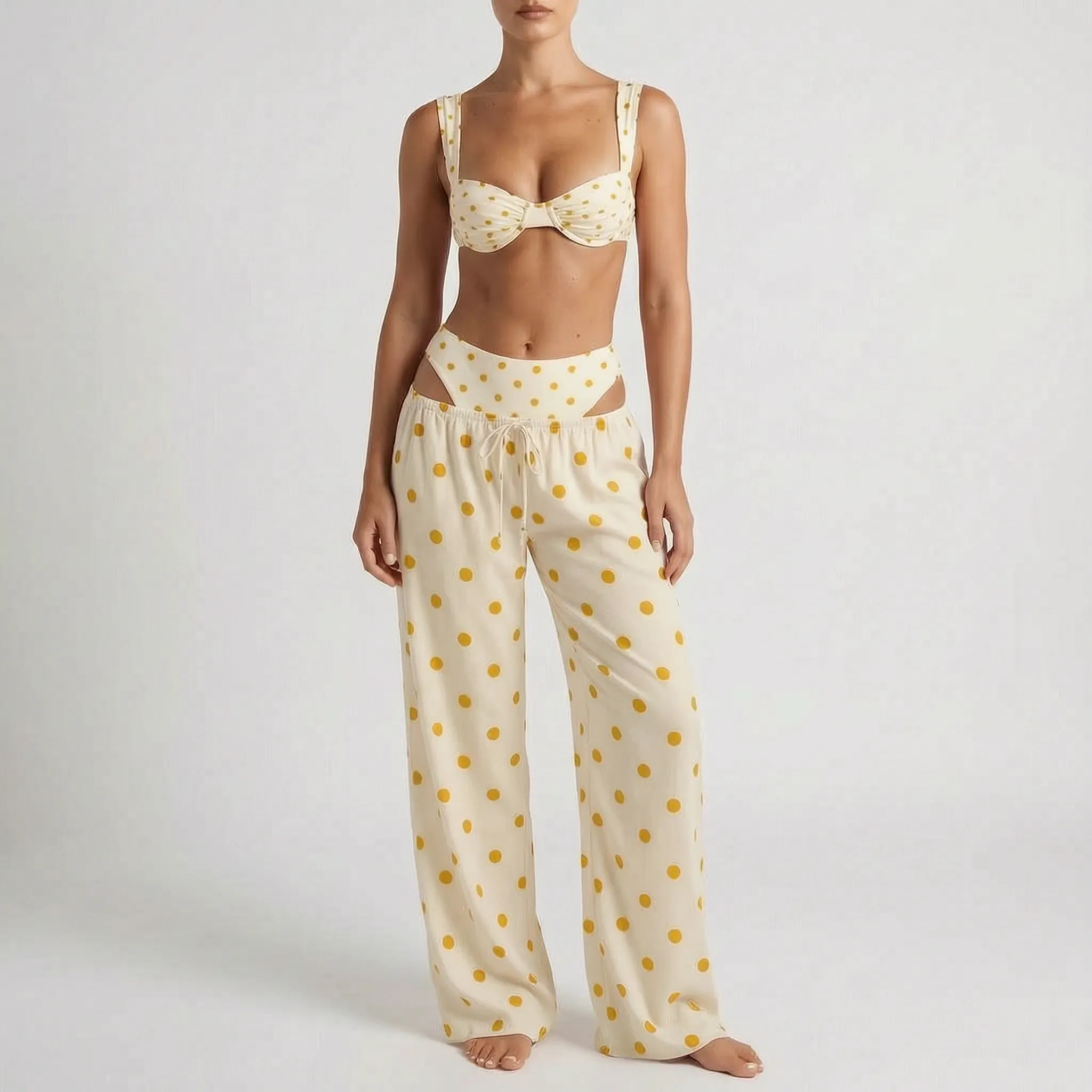 Nordspur | Rivietta Polka Dot Matching Cover Up Bikini Set