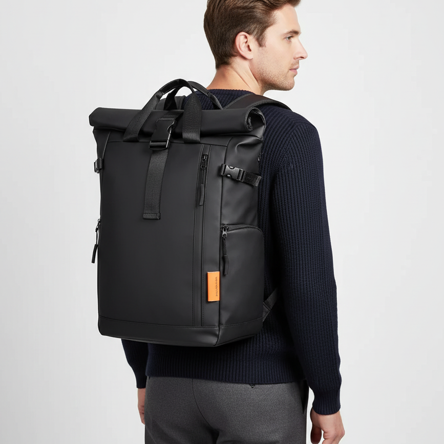 Nordspur | Roll Top Nylon Laptop Backpack