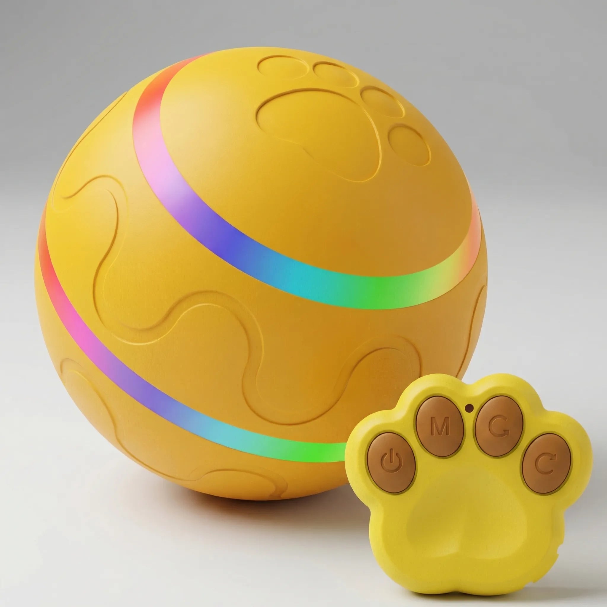 Interaktiver Hundeball mit Fernbedienung und LED-Lichtern