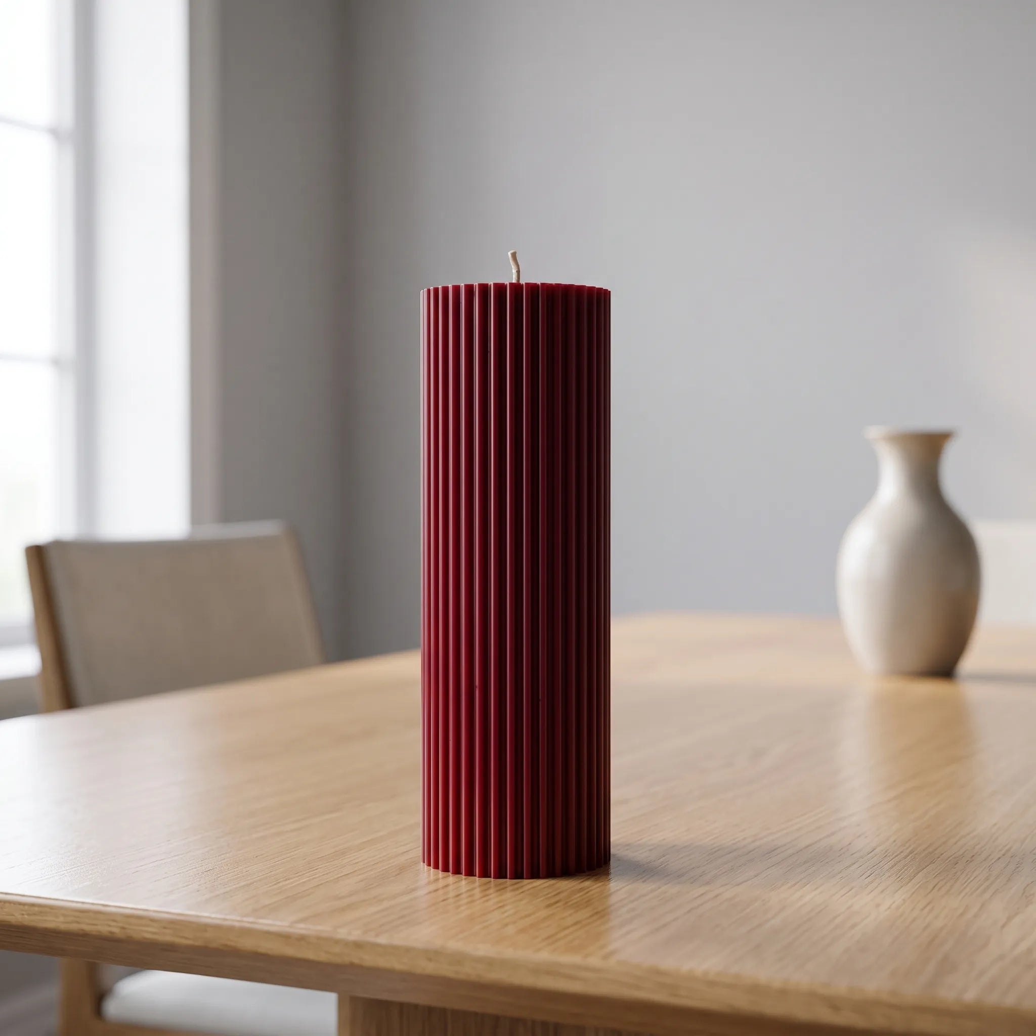 Nordspur | Rougella Ribbed Cylindrical Scented Pillar Candle