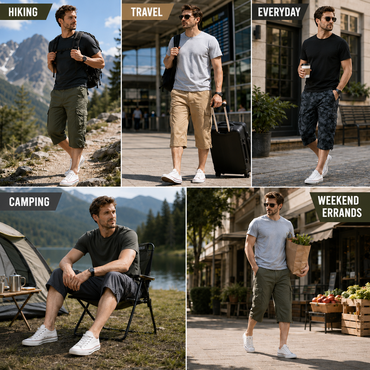 Nordspur | Roverix Below-Knee Cargo Hiking Shorts