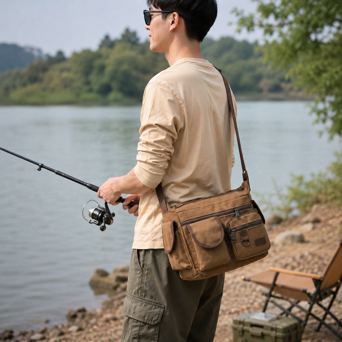 Nordspur | Rovlyn Vintage-Style Canvas Crossbody Bag