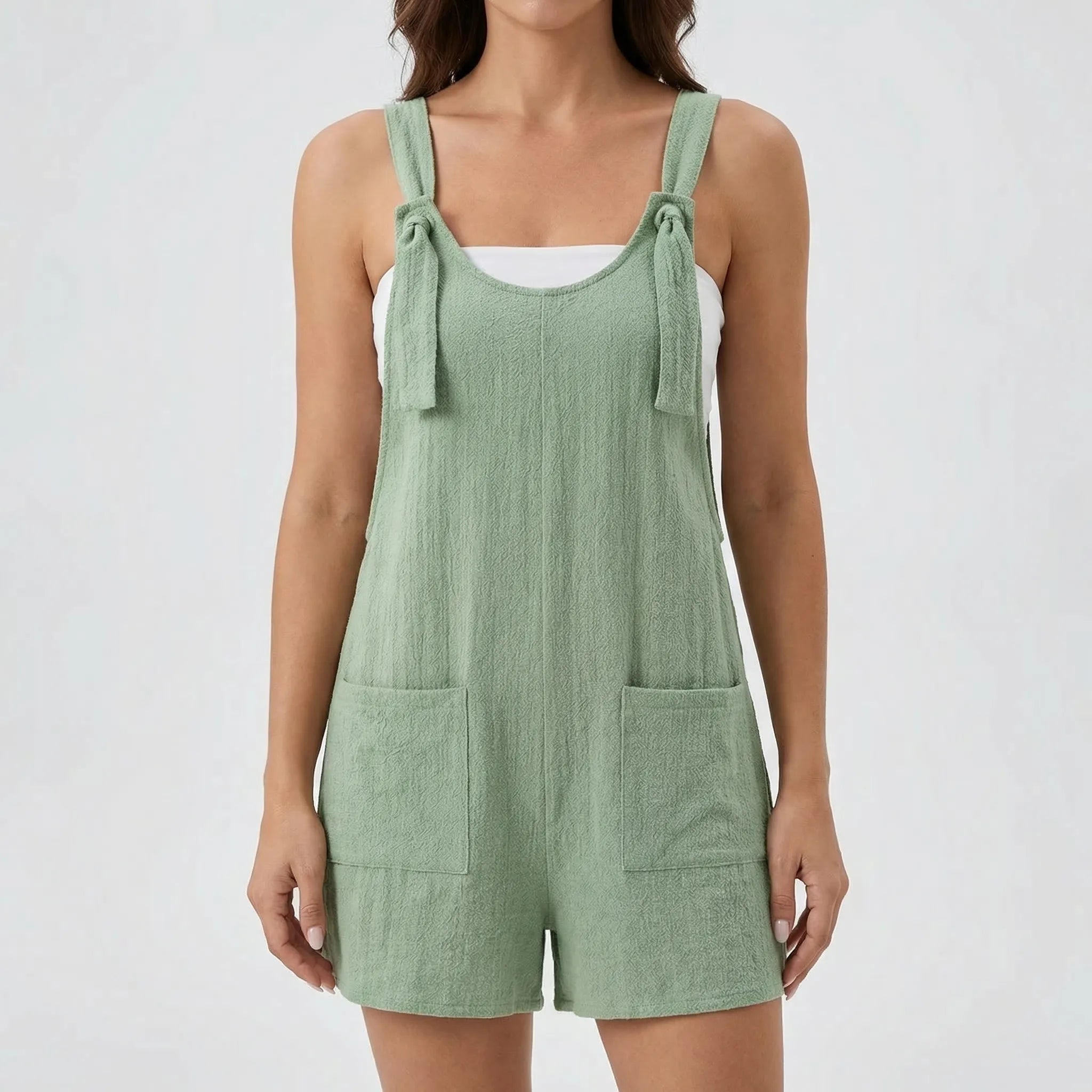 Nordspur | Rowella Sleeveless Wide-Leg Short Jumpsuit