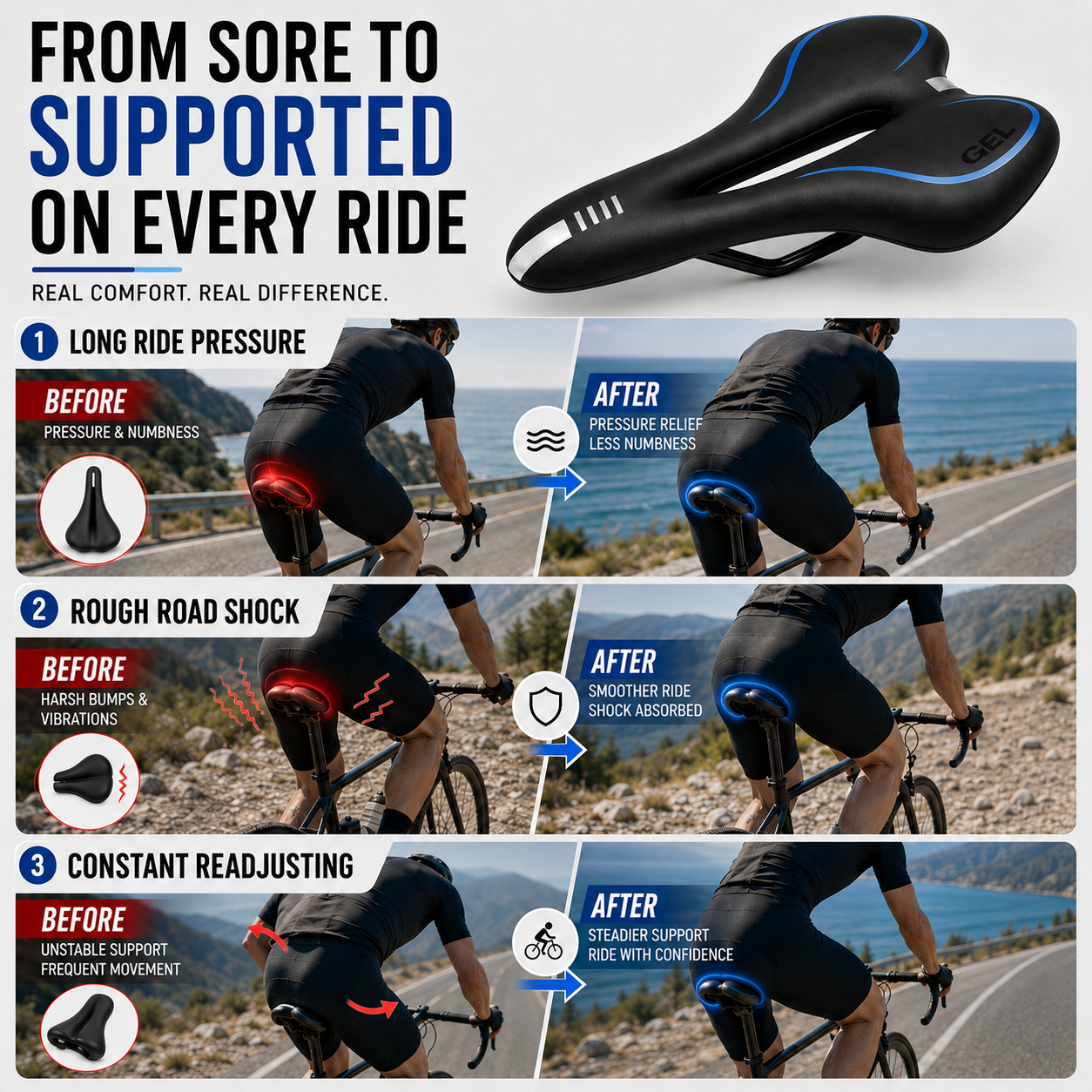 Nordspur | Saddlix Ergonomic Time Trial Saddle