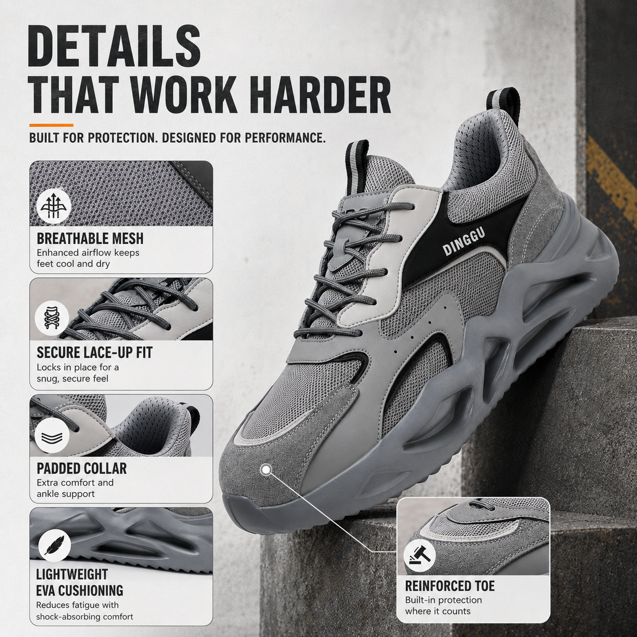 Nordspur | Safeguardix High Top Safety Sneakers