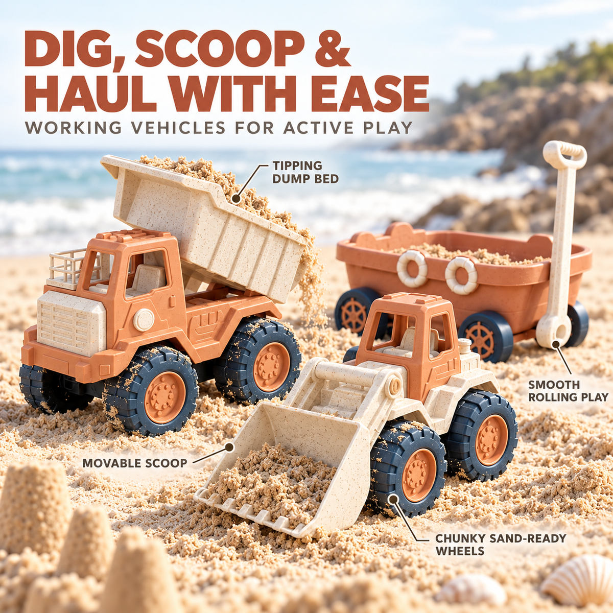 Nordspur | Sandgrove Multi-Piece Beach Sand Digging Toy Set