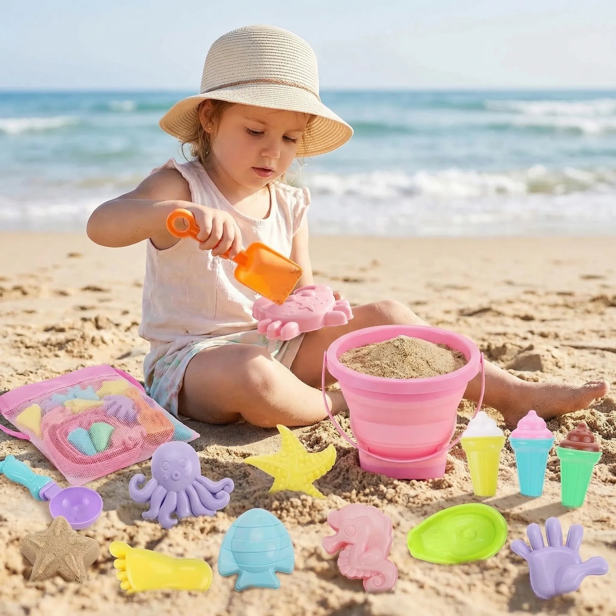Nordspur | Sandivo 20-Piece Collapsible Bucket And Mould Set