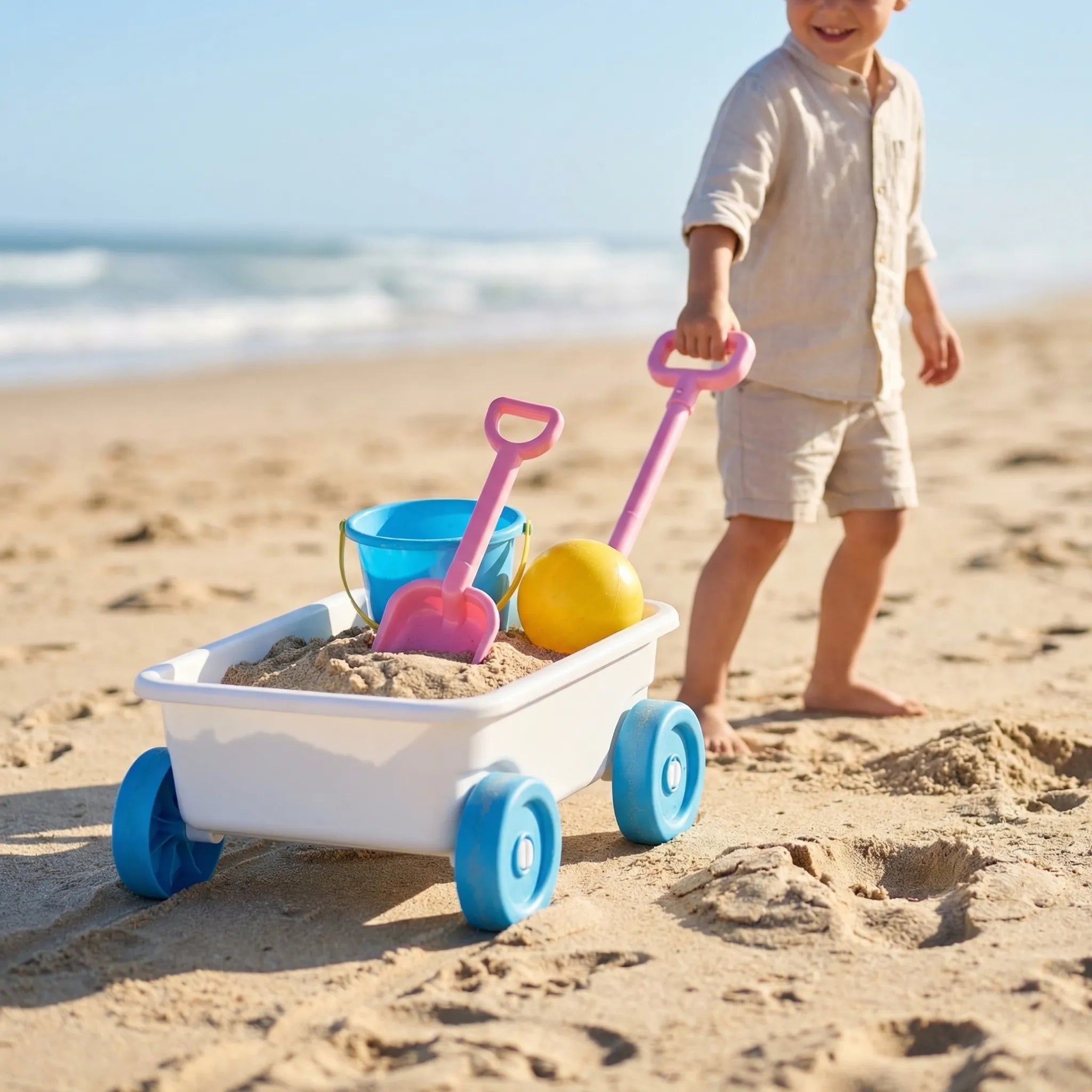 Nordspur | Sandtrux Pull-Along Wagon Beach Toy Set